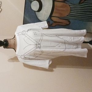 Club Exx White Graphic Tee